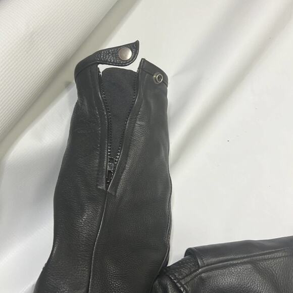 NWOT LEATHER BIKER JACKET SIZE XL - Picture 15 of 15
